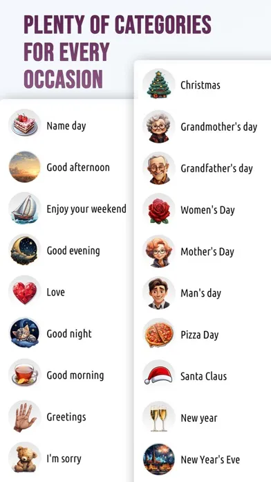 Tangkapan layar Greeting Cards with Wishes