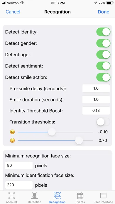 Ảnh chụp màn hình của SAFR Recognition