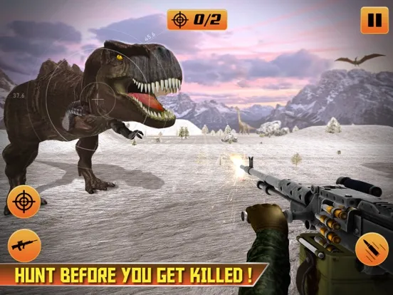 Tangkapan layar Deadly Dinosaur Hunting Game iPad 