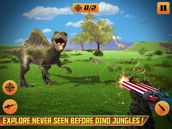 Tangkapan layar Deadly Dinosaur Hunting Game iPad 
