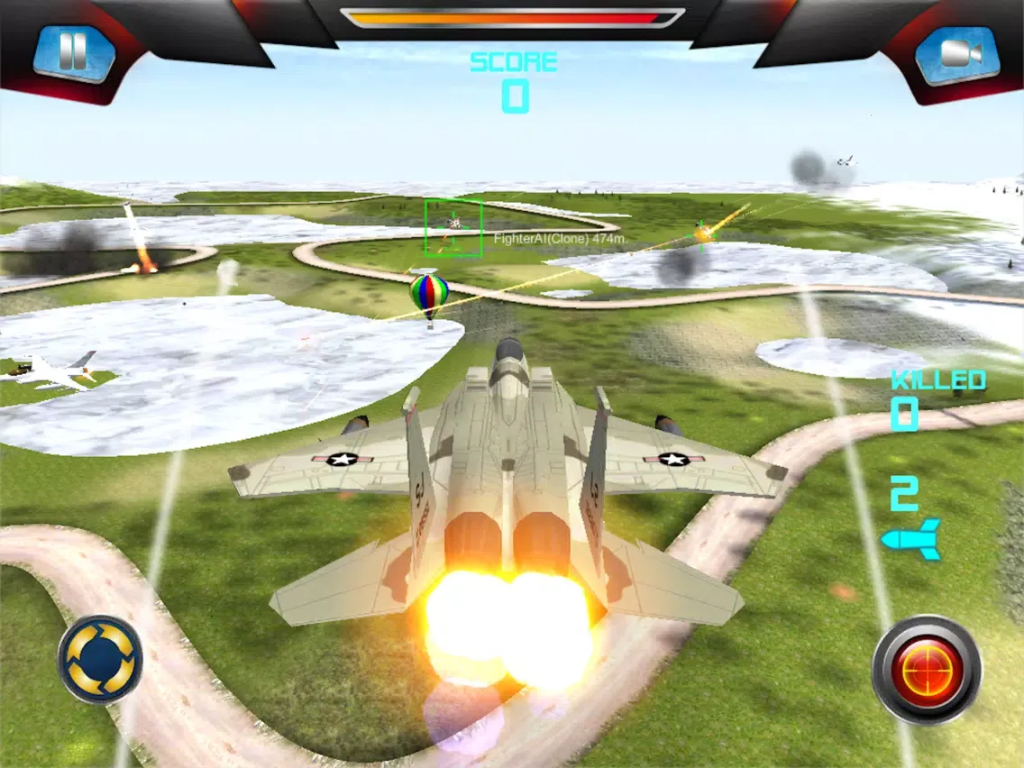 Capturas de pantalla de Air Planes Frozen Mountain War iPad 