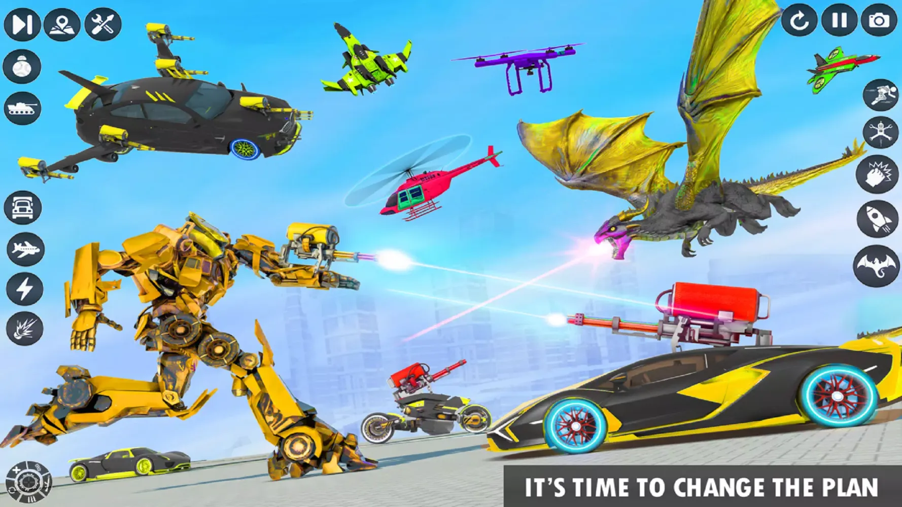 Dragon Robot Police Car Games应用截图