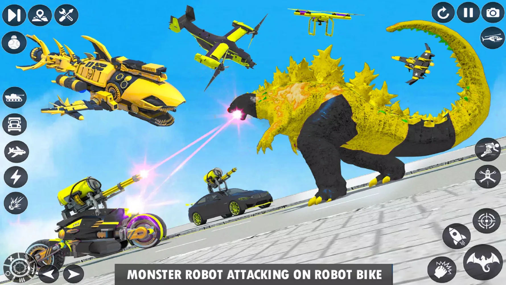 Dragon Robot Police Car Games应用截图