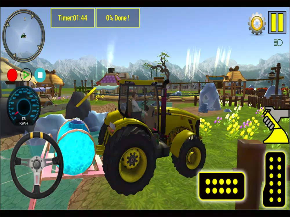 Tangkapan skrin Real Tractor Super Farming 20 iPad 