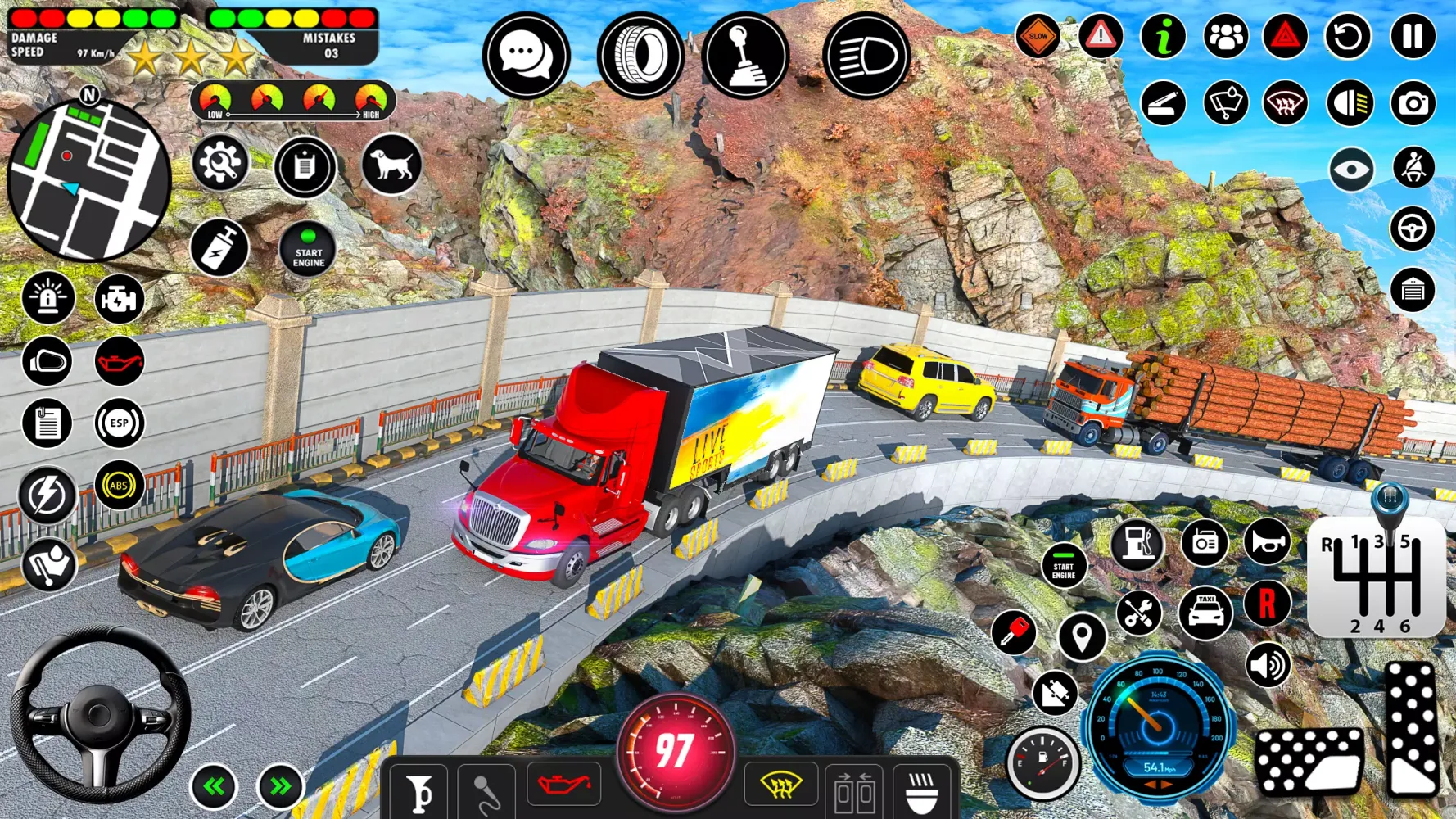 Crazy Car Transport Truck Game Screenshots