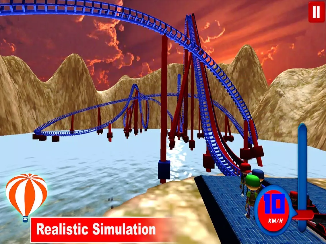 ภาพหน้าจอของ Desert Tycoon Roller Coaster : 3D Lake simulation iPad 