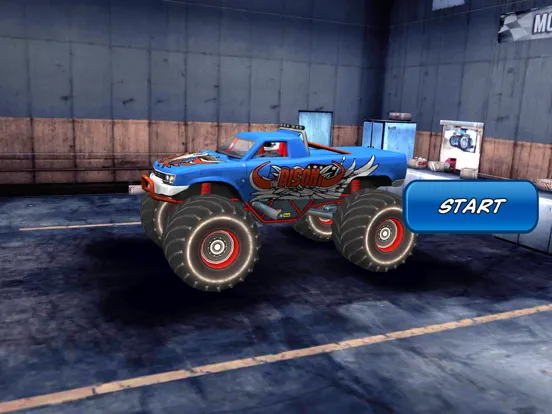 Tangkapan layar Real Mega Monster Stunt track iPad 