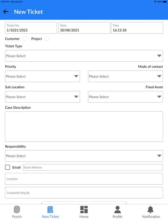 Coral Facility Management iPad 应用截图