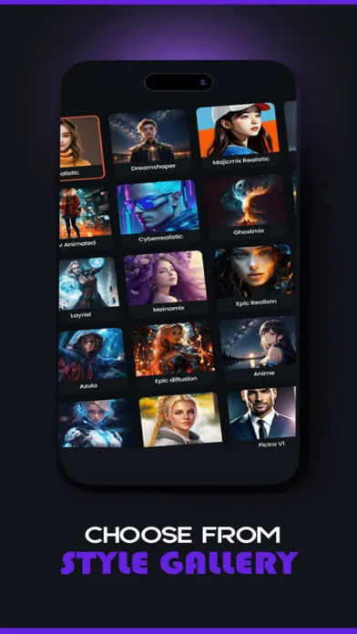 ภาพหน้าจอของ AI Image Art Creators