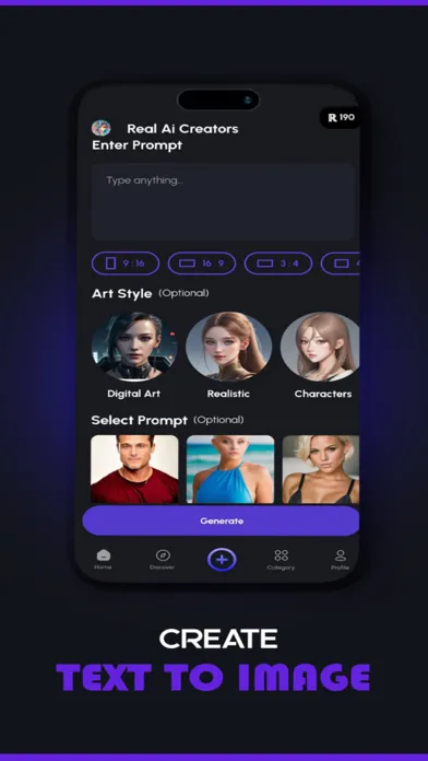ภาพหน้าจอของ AI Image Art Creators