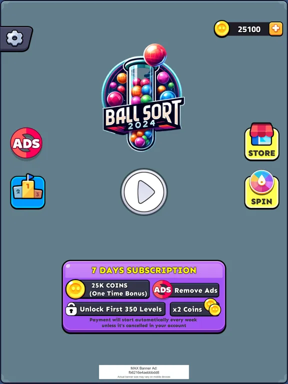 Ball Sort - Sort by colors iPad  Screenshots