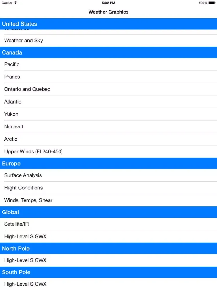 Aviation Weather Graphics iPad 應用截圖