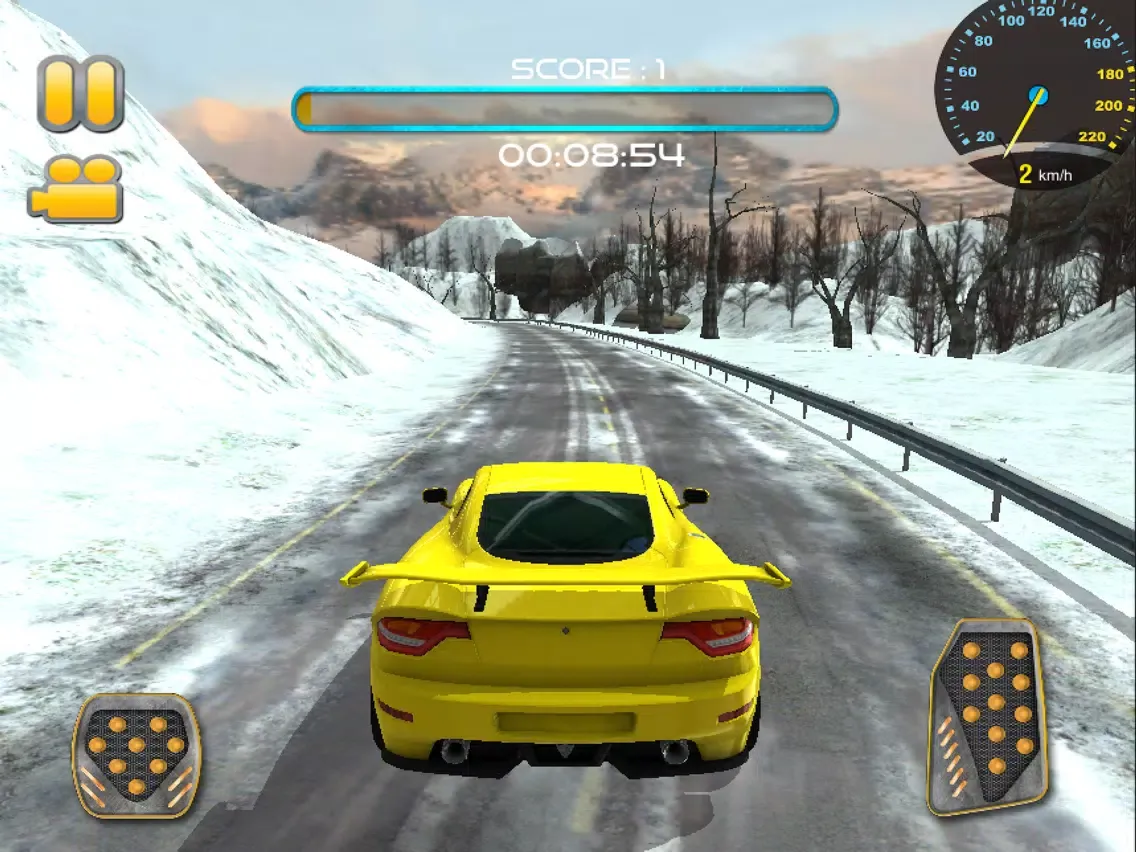 Frozen Track Speed Drifting Car Race iPad  Screenshots