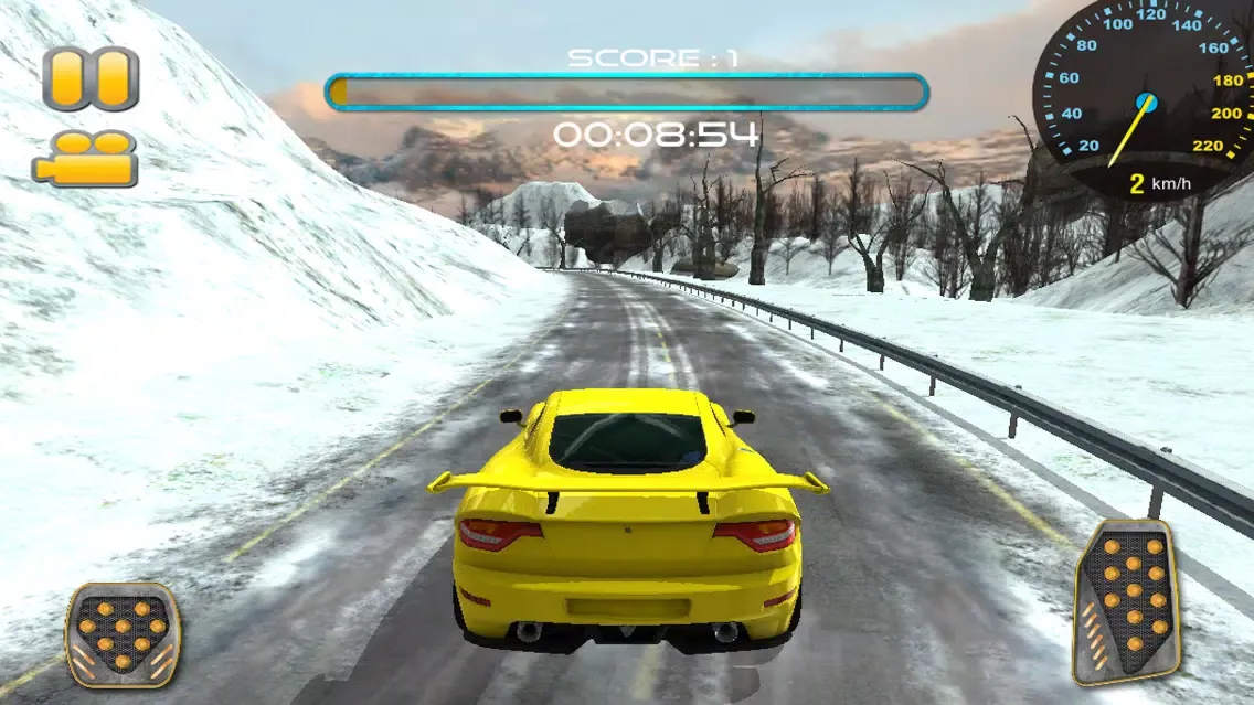 Frozen Track Speed Drifting Car Race Screenshots