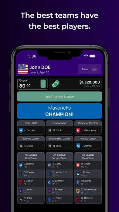 Realer Basketball Manager 2024 سکرین شاٹس
