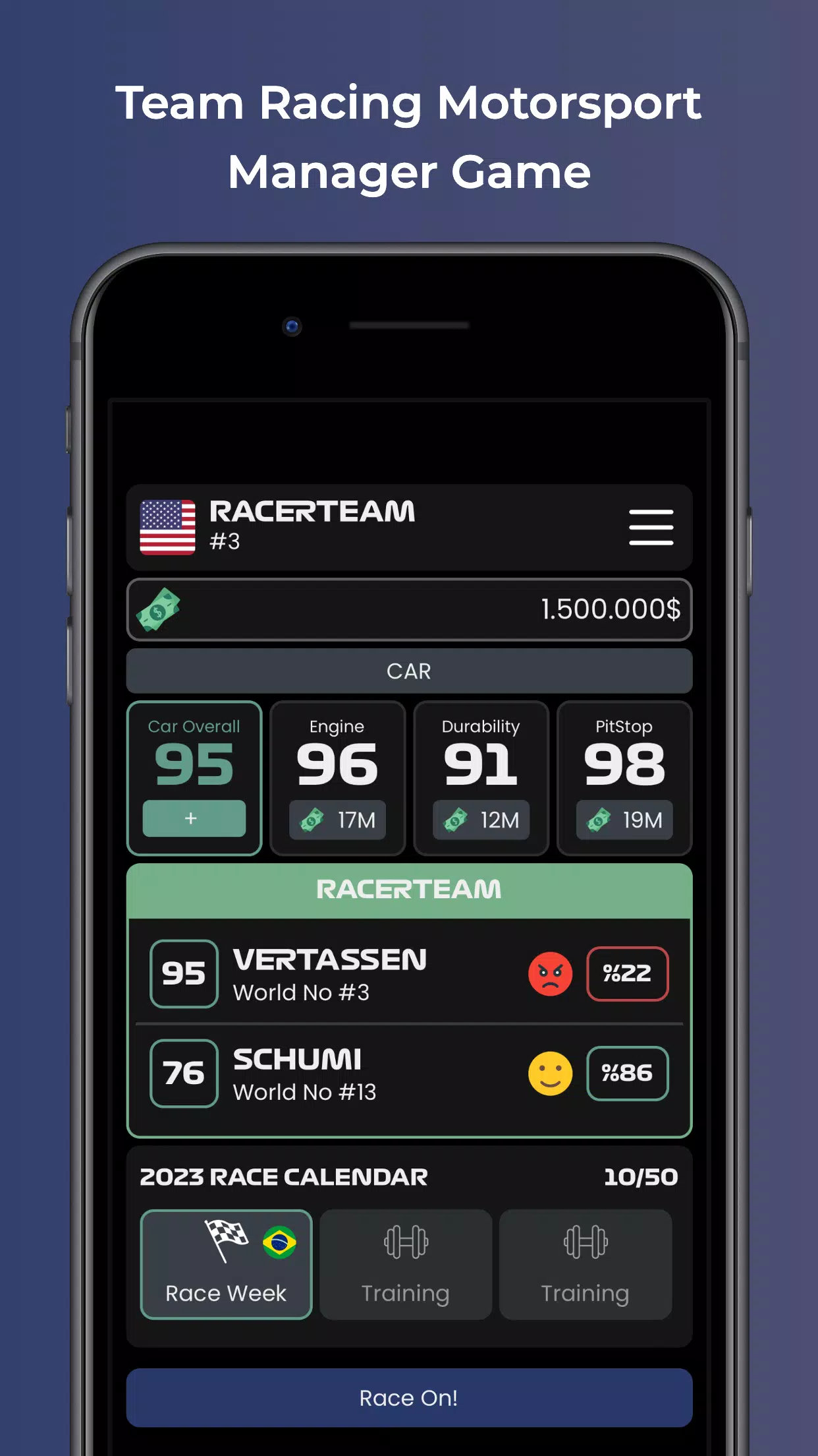 Team Racing Motorsport Manager Screenshots1