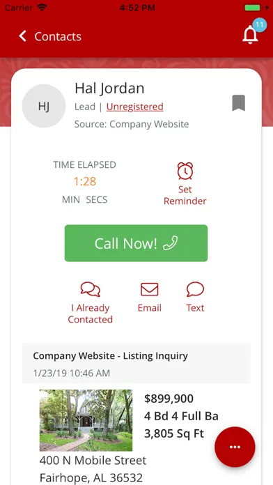 RED CRM স্ক্রিনশট