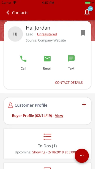 RED CRM স্ক্রিনশট