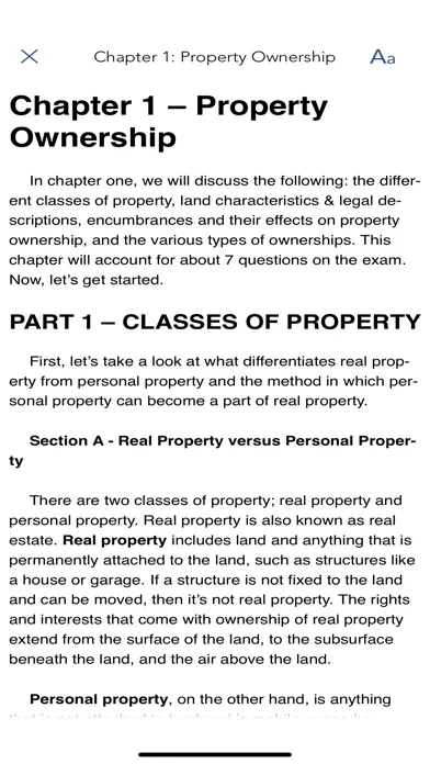 Captures d'écran de Real Estate Exam Prep Plus