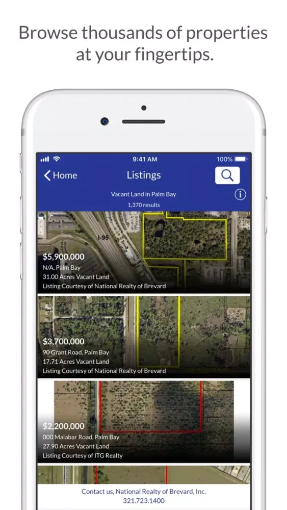 Capturas de pantalla de National Realty of Brevard Inc
