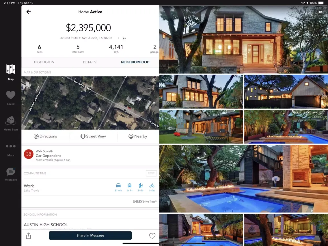 Realty Austin Home Search iPad  স্ক্রিনশট