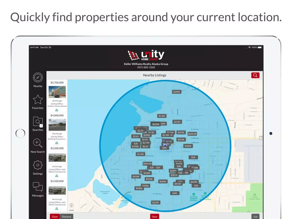 Tangkapan skrin Unity Home Group iPad 