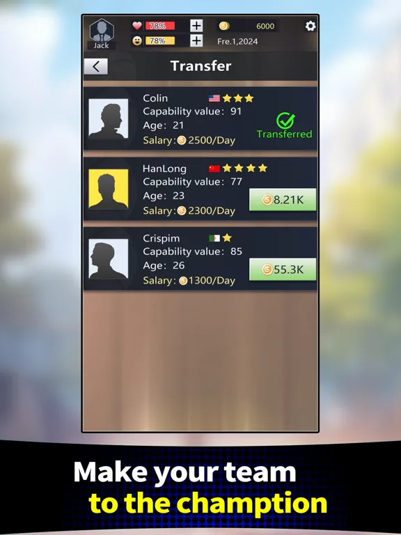 Basketball Club Manager iPad  Screenshots
