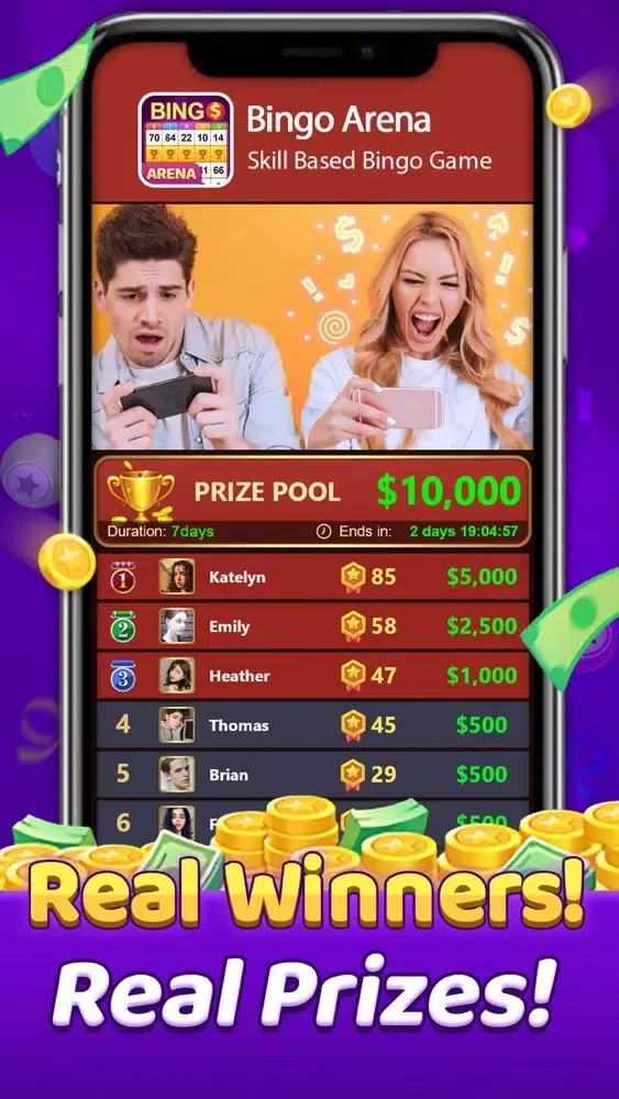 Zrzuty ekranu Bingo Arena-win real cash