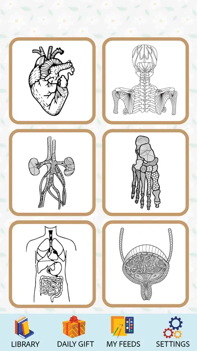 Anatomy Coloring Book. 스크린샷