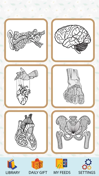 Anatomy Coloring Book. 스크린샷