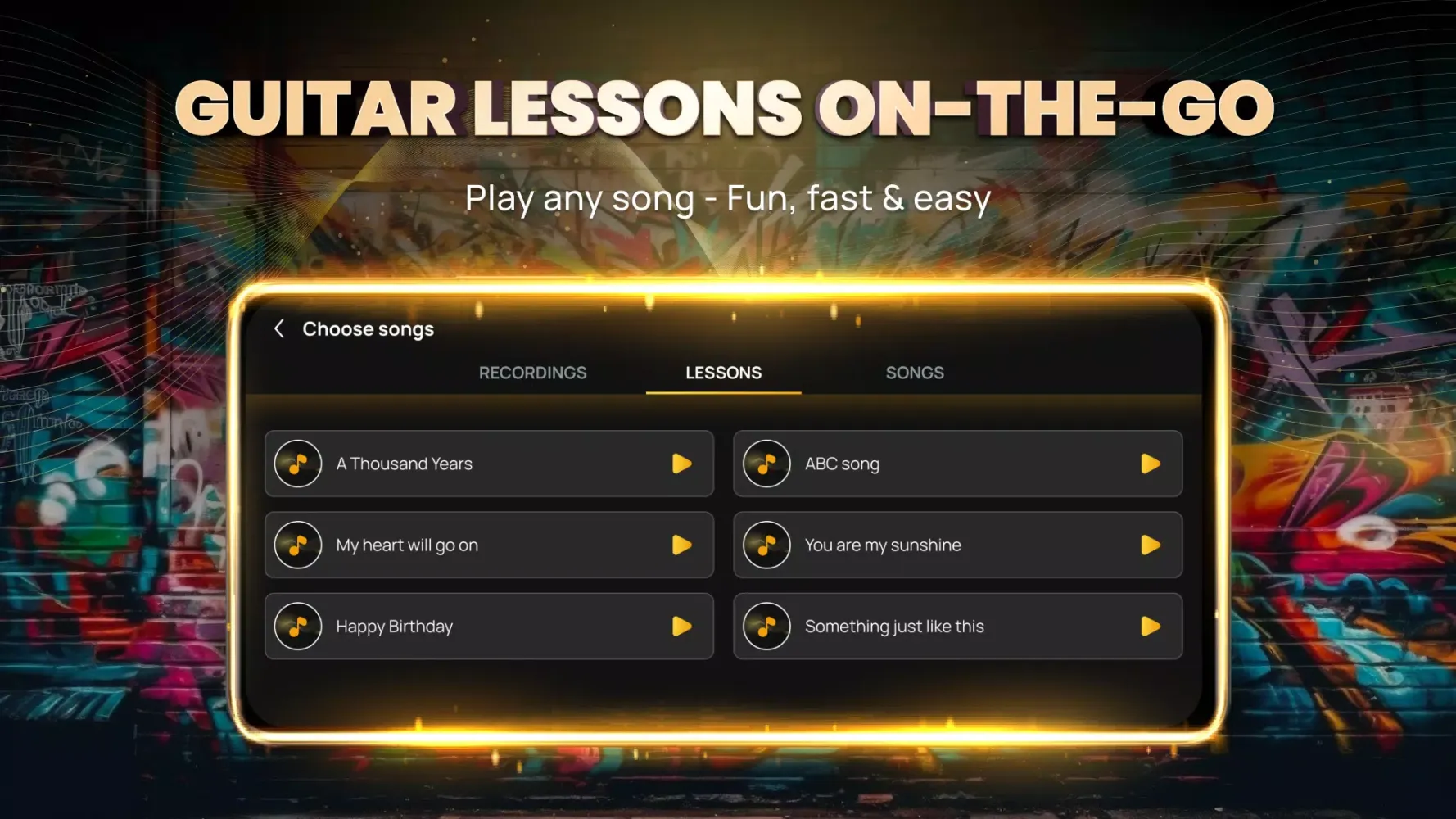 Learn Guitar - Real Tabs Screenshots