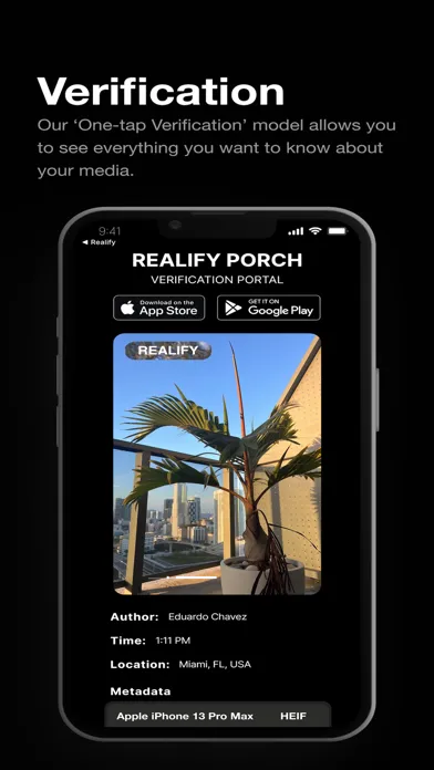 Realify: Capture, Store, Share Ekran Görüntüleri