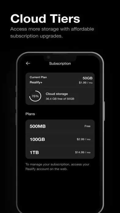 Realify: Capture, Store, Share Ekran Görüntüleri