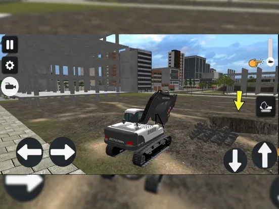 Capturas de tela do Realistic Excavator Dozer iPad 