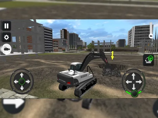 Capturas de tela do Realistic Excavator Dozer iPad 