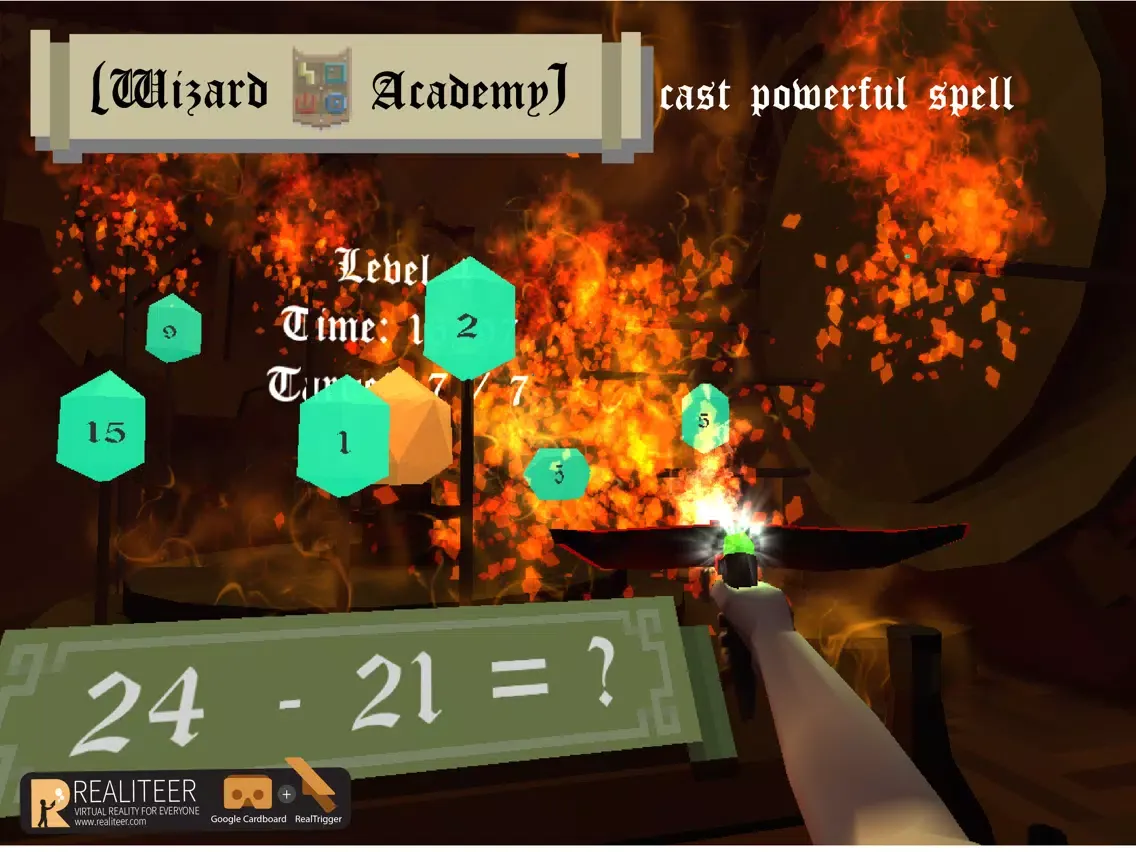 Wizard Academy VR Cardboard iPad 應用截圖