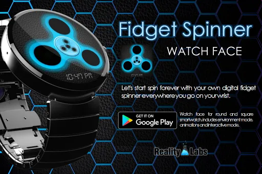 Fidget Spinner - Watch Face Screenshots