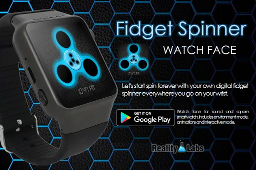 Fidget Spinner - Watch Face Screenshots