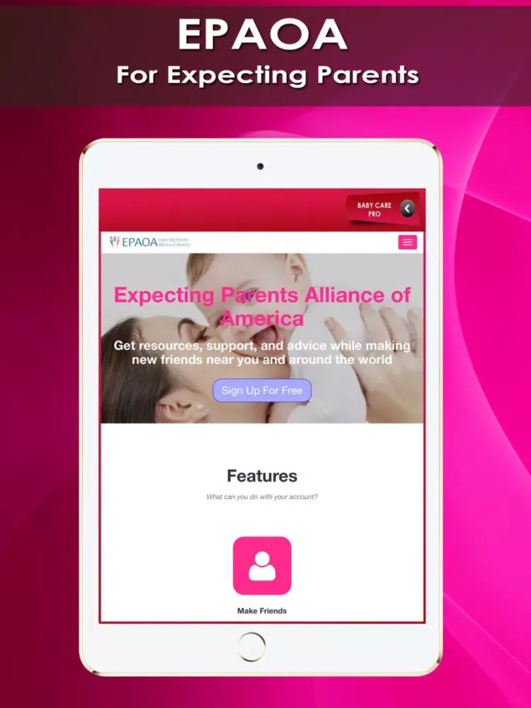 Tangkapan layar Help Pregnancy & Baby Tools For Expecting Moms+ iPad 