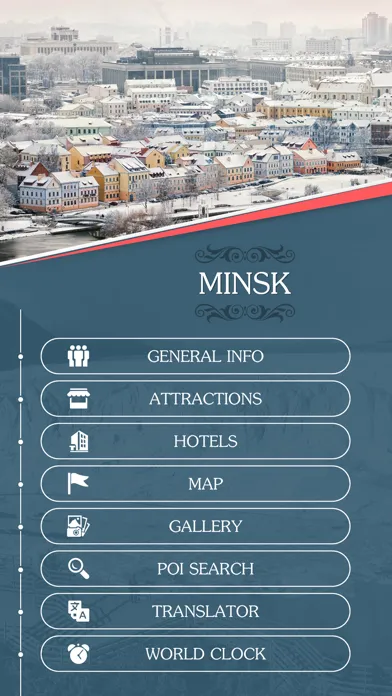 Capturas de tela do Minsk Travel Guide