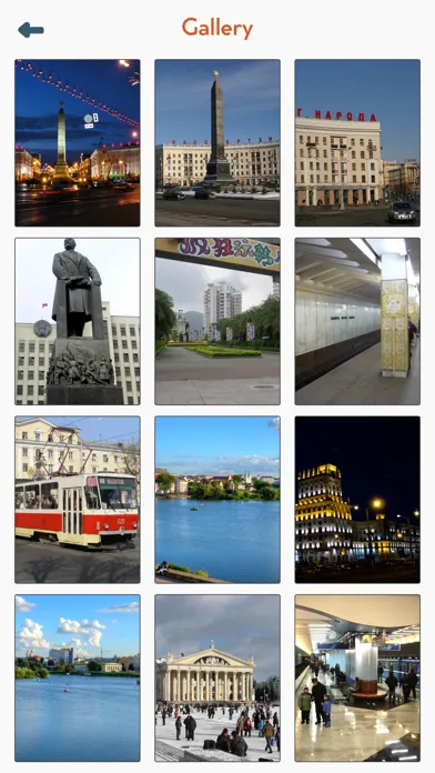 Capturas de tela do Minsk Travel Guide