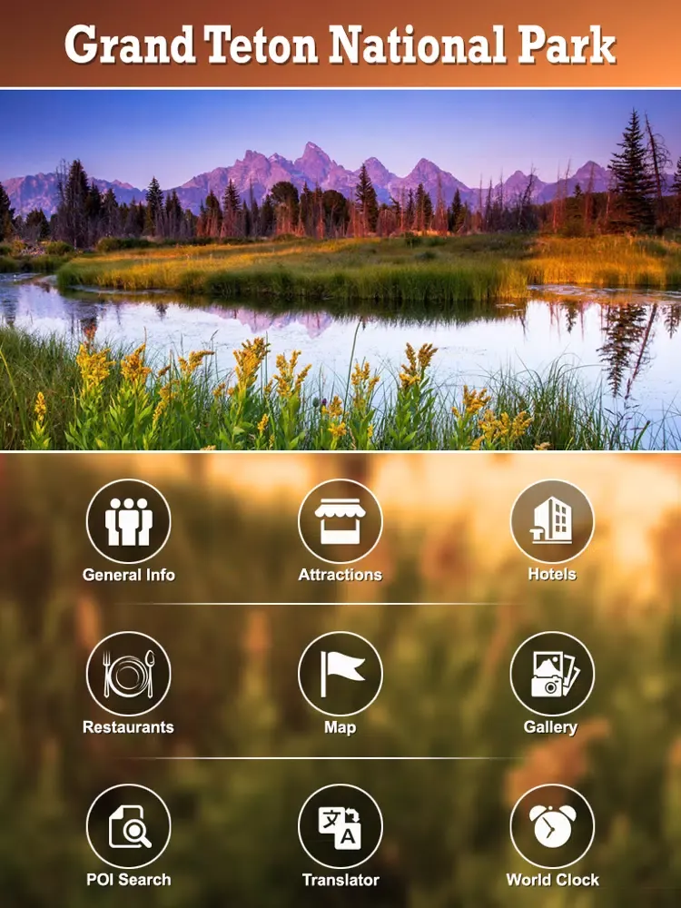 Grand Teton National Park Tourism Guide iPad  Ekran Görüntüleri