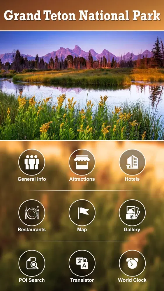 Grand Teton National Park Tourism Guide Ekran Görüntüleri