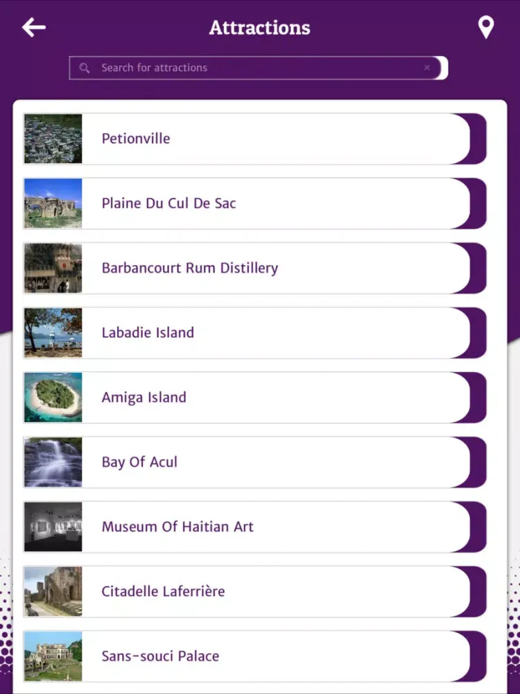 Capturas de tela do Haiti Tourist Guide iPad 