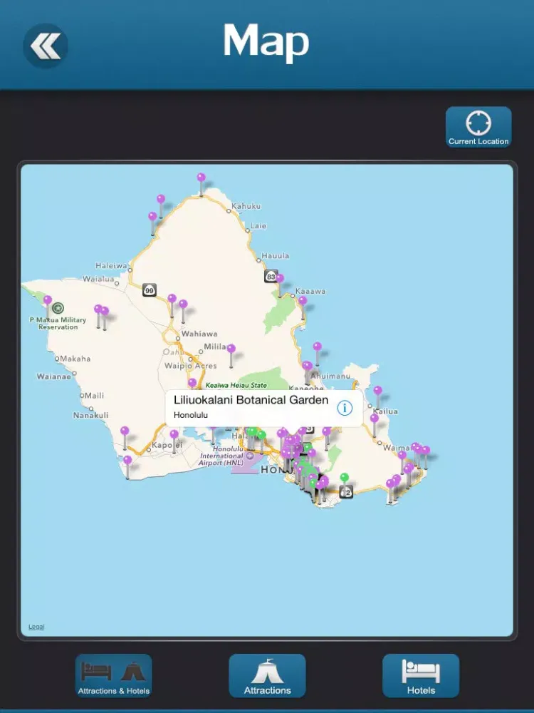 Honolulu Tourism Guide iPad  Screenshots