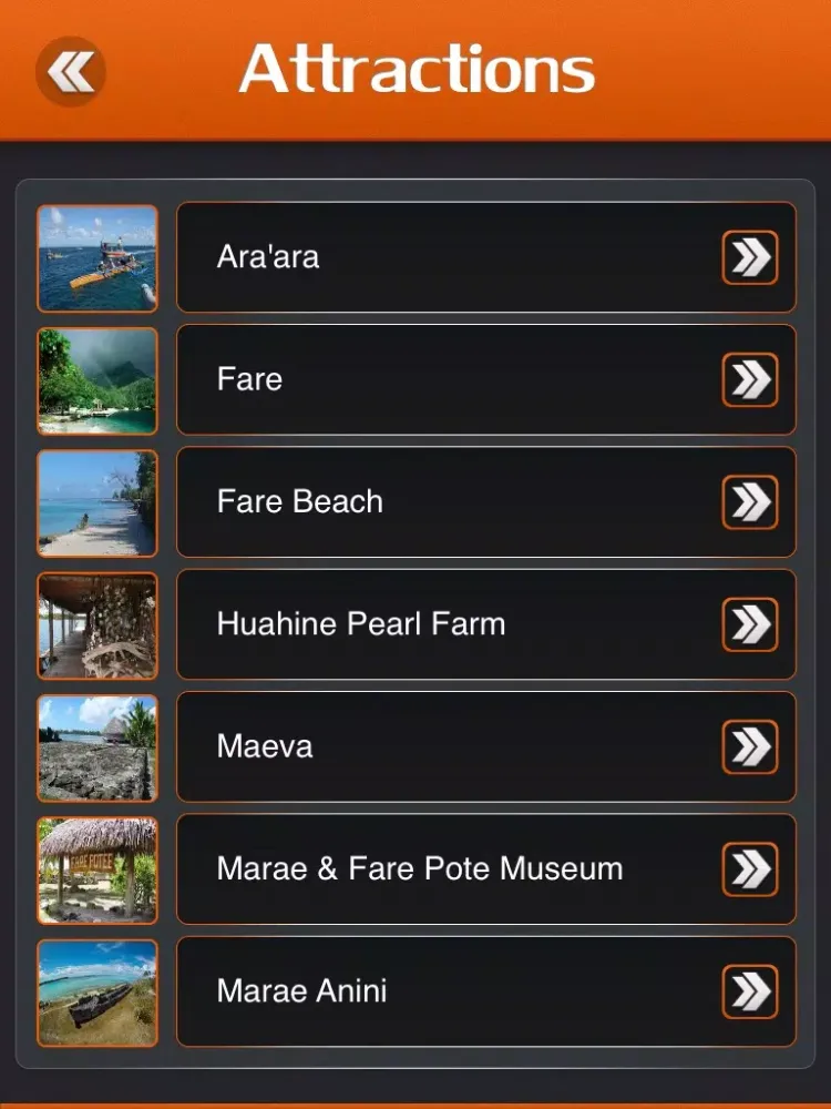 تصاویر Huahine Island Tourism Guide iPad 