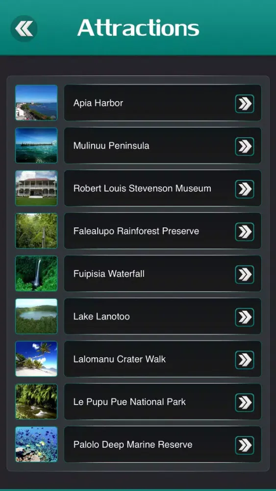 Samoa Island Tourist Guide স্ক্রিনশট