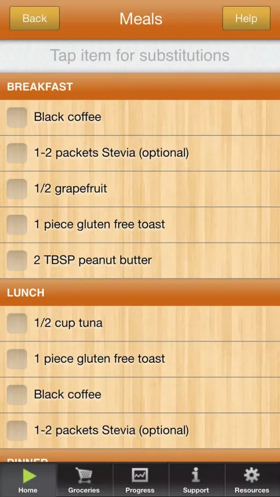 Tangkapan layar 3 Day Diet Gluten Free
