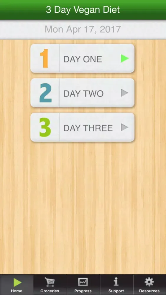 Captures d'écran de 3 Day Diet Vegan