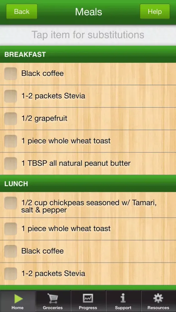 Captures d'écran de 3 Day Diet Vegan